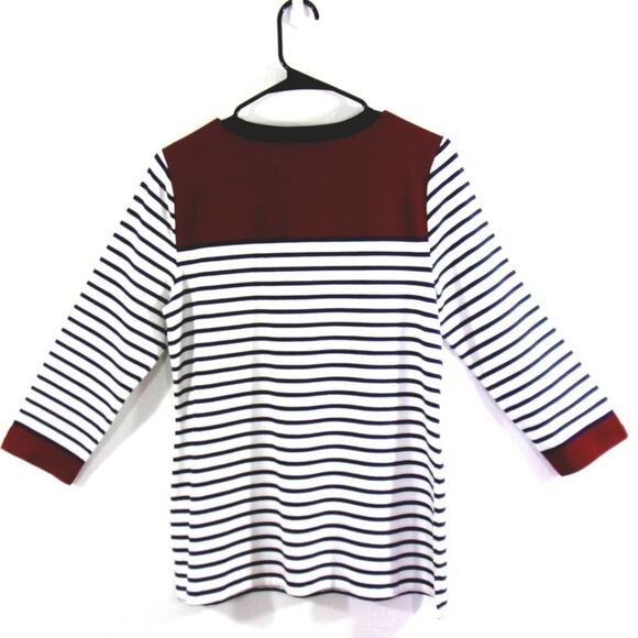 Charter Club Top NWOT Blue Stripes Size M - Picture 3 of 3